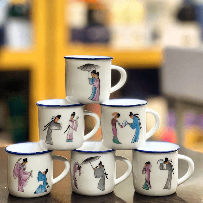 شات قهوه خوری چینی